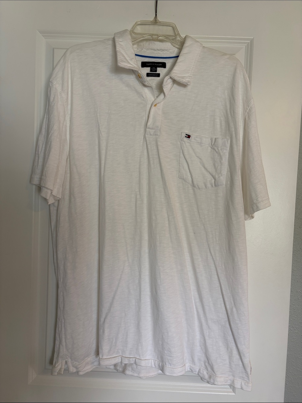 Tommy Hilfiger Men’s White Polo Pocket Shirt XXL